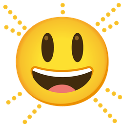 Grinning face with big eyes and Grinning face with big eyes