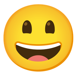 Grinning face with big eyes and Grinning face with smiling eyes