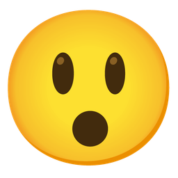 grinning face with big eyes and hushed face