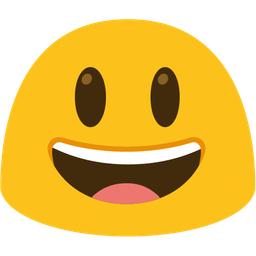 grinning face with big eyes and magic wand