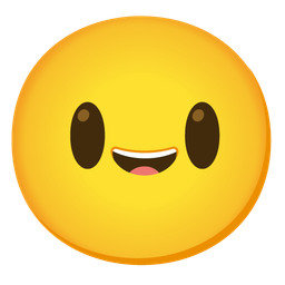 Grinning face with big eyes and Smiling face with smiling eyes