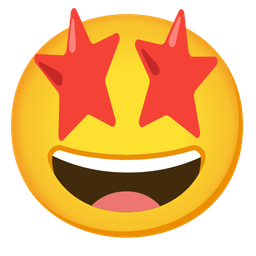 Grinning face with big eyes and Star-struck