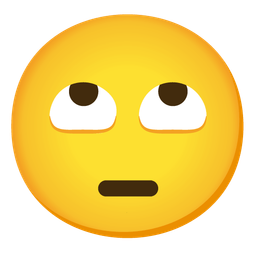 grinning face with smiling eyes and face with rolling eyes