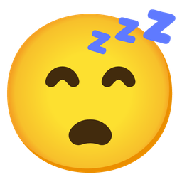 grinning face with smiling eyes and sleeping face