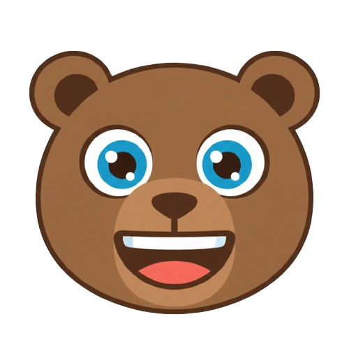 grinning face and bear