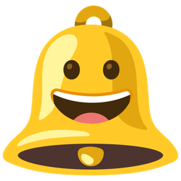 grinning face and bell