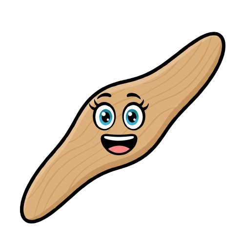 grinning face and boomerang