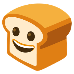 grinning face and bread