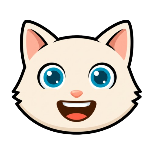 grinning face and cat face