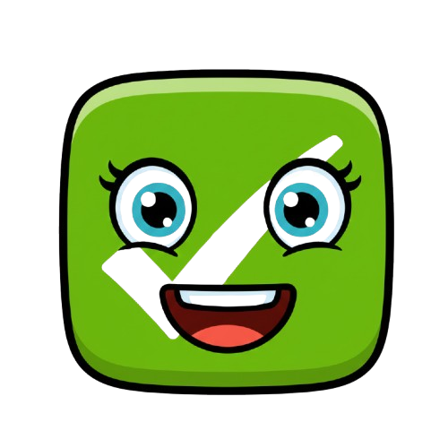 grinning face and check mark button