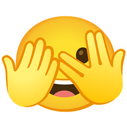 grinning face and face with peeking eye