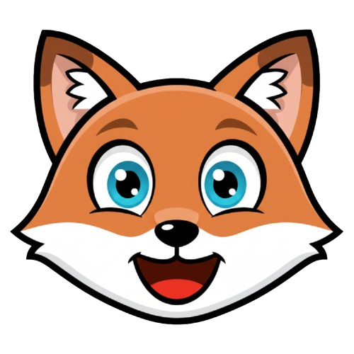 grinning face and fox