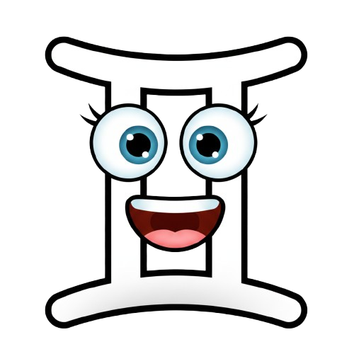 grinning face and Gemini