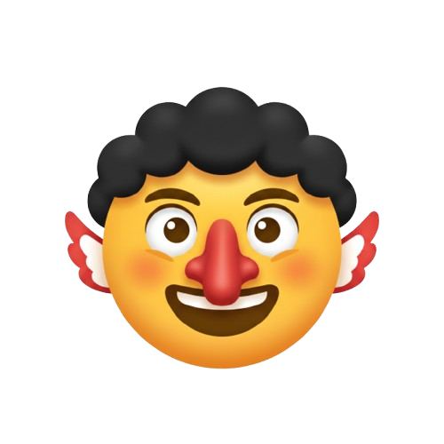 grinning face and goblin