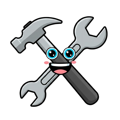 grinning face and hammer and wrench