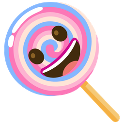 grinning face and lollipop