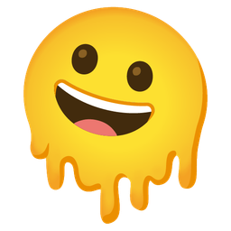 Grinning face and Melting face