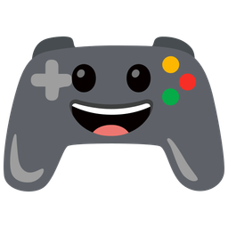 grinning face and video game
