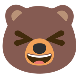 grinning squinting face and bear