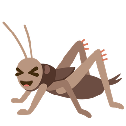 grinning squinting face and cricket