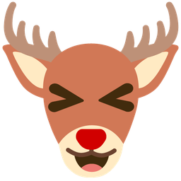 grinning squinting face and deer