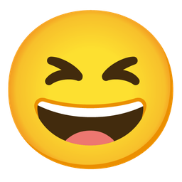 Grinning squinting face and Grinning face with big eyes