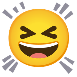 grinning squinting face and grinning squinting face