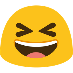 grinning squinting face and magic wand