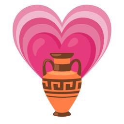 growing heart and amphora