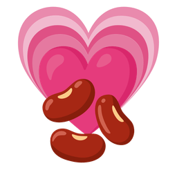 growing heart and beans