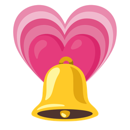 growing heart and bell