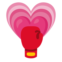 growing heart and boxing glove