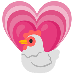 growing heart and chicken