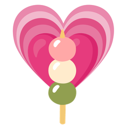 growing heart and dango