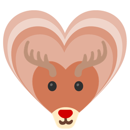 growing heart and deer