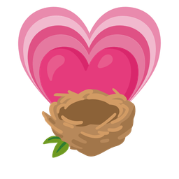 growing heart and empty nest