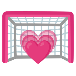 growing heart and goal net