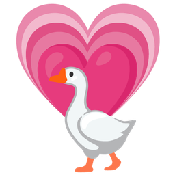 growing heart and goose