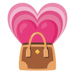 growing heart and handbag
