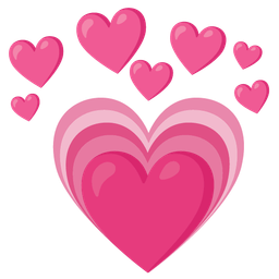 growing heart and heart with arrow