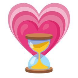 growing heart and hourglass not done