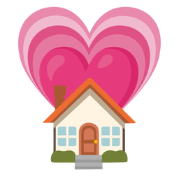 growing heart and house
