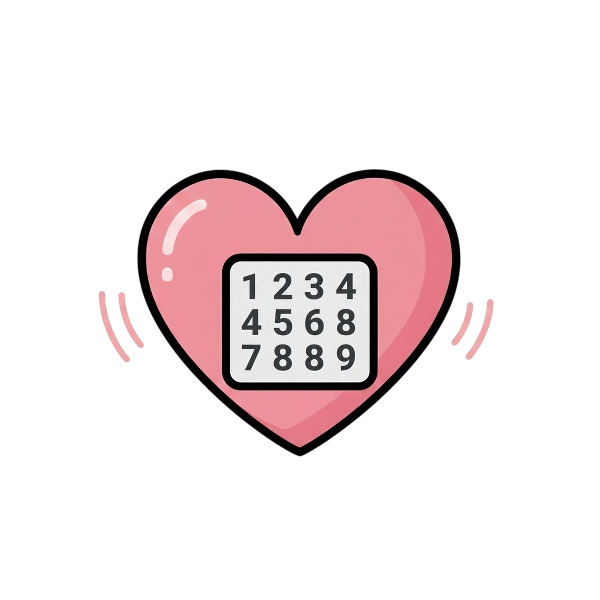 Growing heart and Input numbers