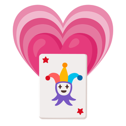 growing heart and joker