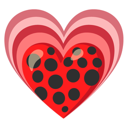 growing heart and lady beetle