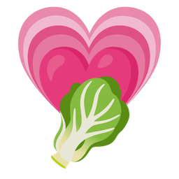 growing heart and leafy green