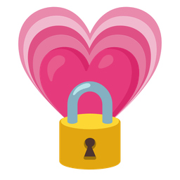 growing heart and locked