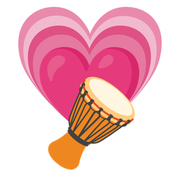 growing heart and long drum