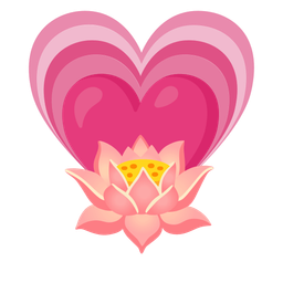 growing heart and lotus