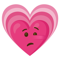 growing heart and lying face